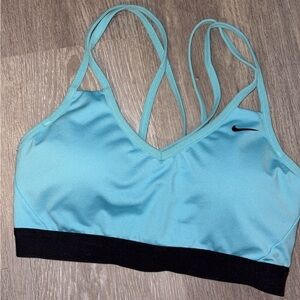 Nike Women's Aqua Sports Bra with Black Band